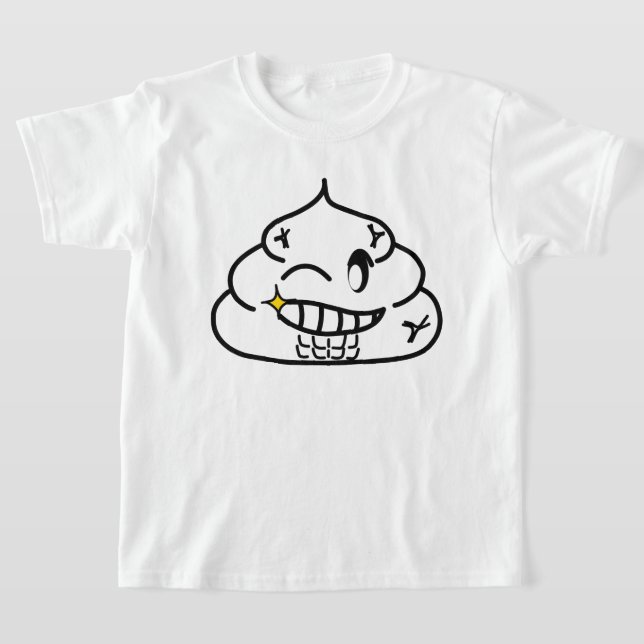 Macho Poop - Brootsch the Poo Poo T Shirt (Laydown)