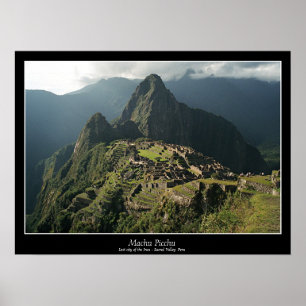 Machu Picchu affisch - 7 under av världen