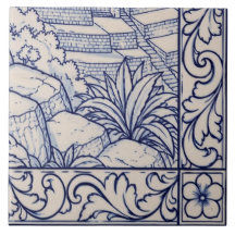 Machu Picchu Azulejo-mural 6 av 6 Längst ner till
