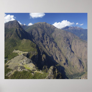 Machu Picchu betraktad från Huayna Picchu, UNESCO Poster