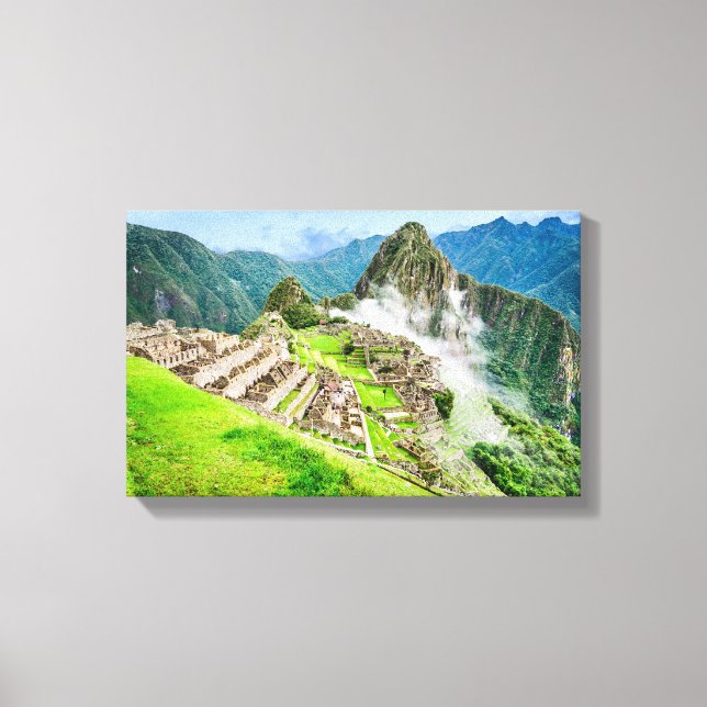 Machu Picchu Canvas, Peru, Sydamerika Canvastryck (Framsida)