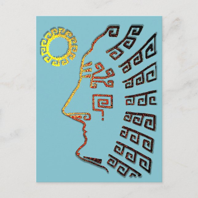 Machu Picchu Cusco Peru på Light Blue Vykort (Framsida)