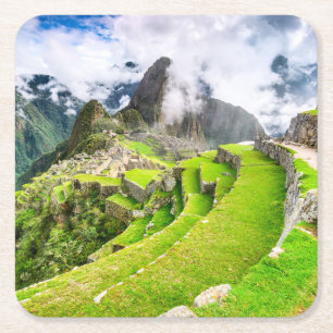 Machu Picchu, Cusco - Peru Underlägg Papper Kvadrat