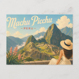 Machu Picchu - Damen med hatten Resemotivkort Vykort