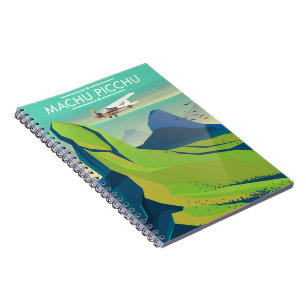 machu picchu Flygresor affisch Anteckningsbok