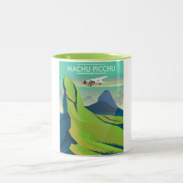 machu picchu Flygresor affisch Två-Tonad Mugg