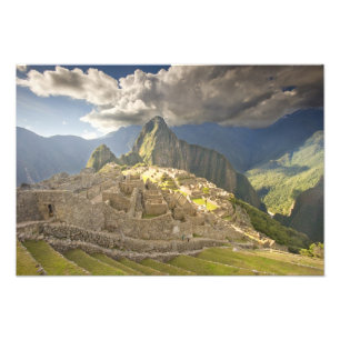 Machu Picchu, fornlämningar, UNESCO världs 2 Fototryck