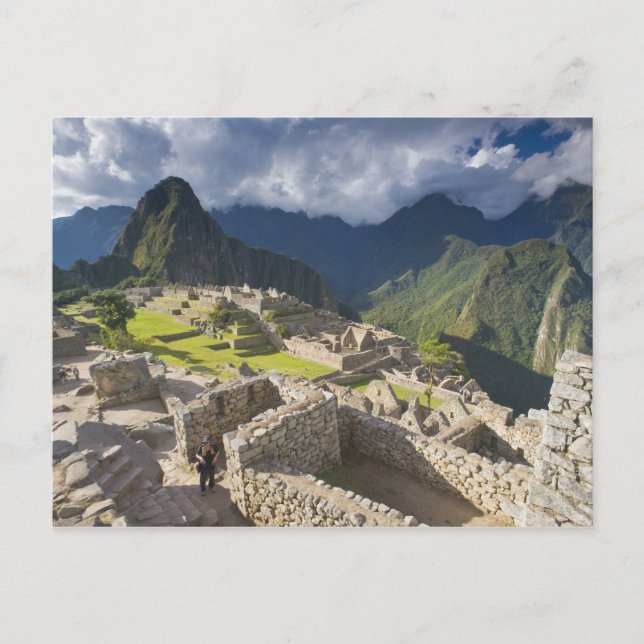 Machu Picchu, fornlämningar, UNESCO världs 3 Vykort (Framsida)