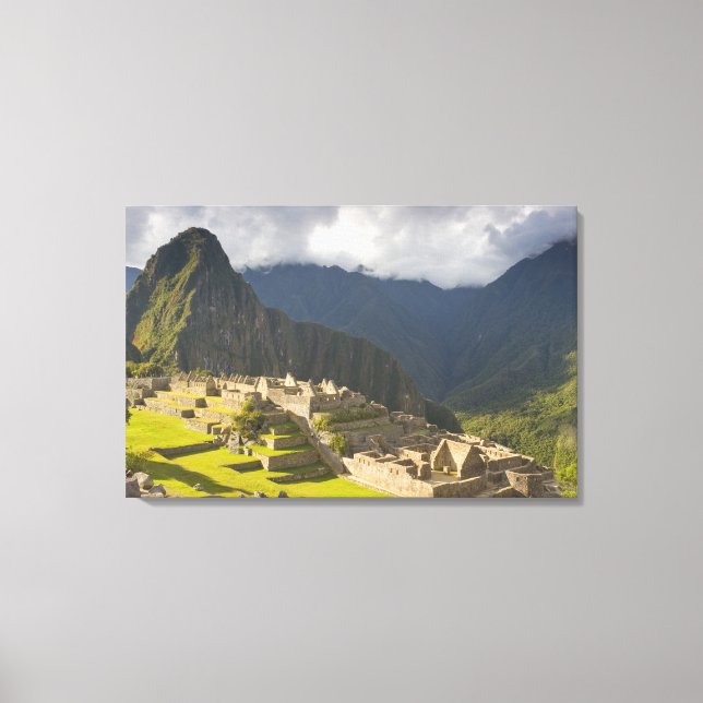 Machu Picchu, forntida ruiner, UNESCO världs 4 Canvastryck (Framsida)