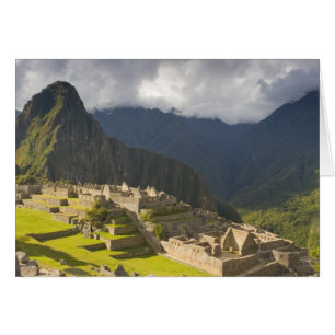 Machu Picchu, forntida ruiner, UNESCO världs 4 Hälsningskort