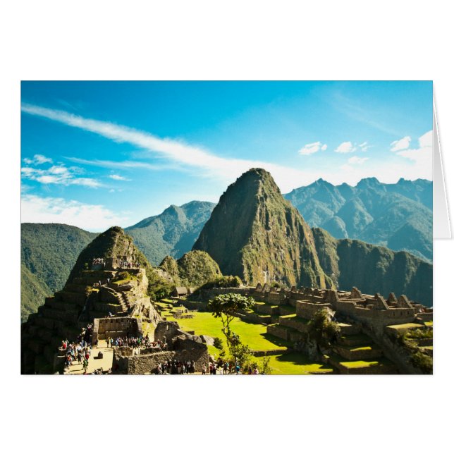 Machu Picchu Hälsningskort (Framsidan Horizontal)