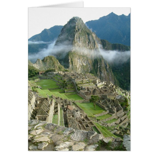 machu picchu hälsningskort (Framsidan)