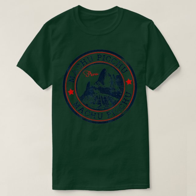 Machu Picchu Hiking Inca Trail Sydamerika Peru T Shirt (Design framsida)