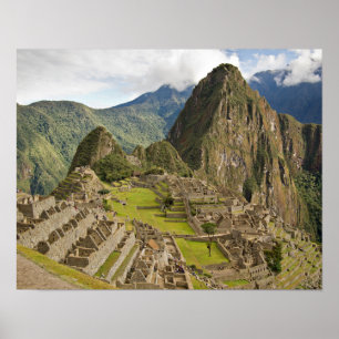 Machu Picchu, inca city i Peru poster