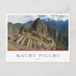 Machu Picchu, inca city i Peru Vykort