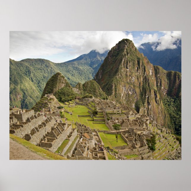 Machu Picchu, inka stad i Peru affisch (Framsidan)