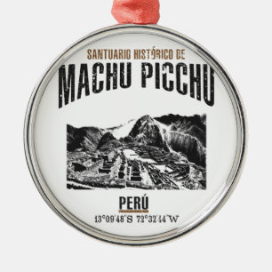 Machu Picchu Julgransprydnad Metall