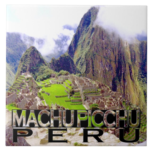 Machu Picchu Kakelplatta (Framsidan)