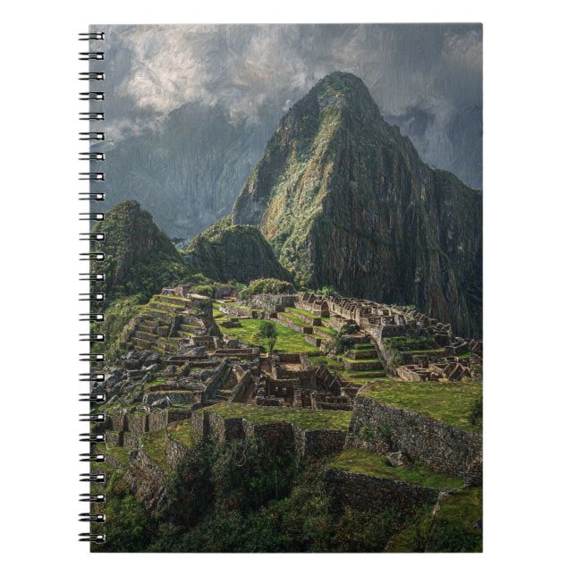 Machu Picchu Mystique Notebook Anteckningsbok (Framsidan)