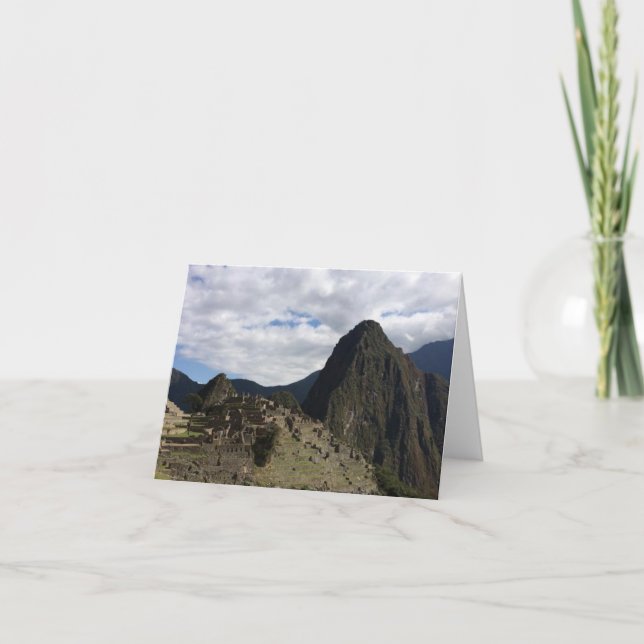Machu Picchu Notecard Kort (Framsida)