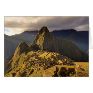 Machu Picchu-området nära Cusco i Peru Hälsningskort