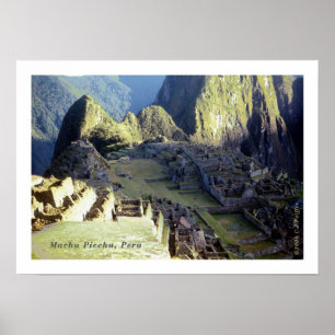 'Machu Picchu på Dawn Poster