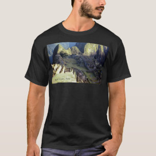 "Machu Picchu på gryning" mörk T-shirt