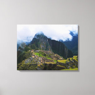 Machu Picchu på hög Canvastryck