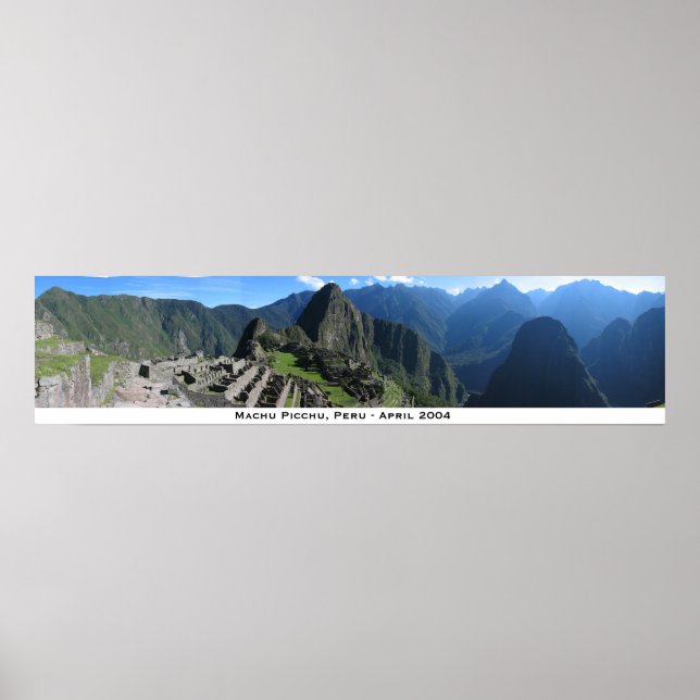 Machu Picchu Panorama 2 Poster (Framsidan)