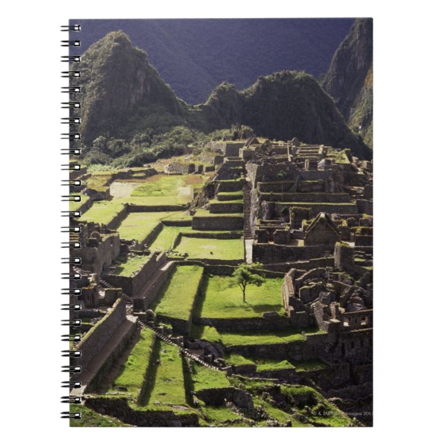 Machu Picchu, Peru Anteckningsbok Med Spiral (Framsidan)