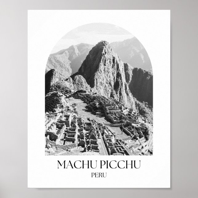 Machu Picchu Peru Arch Photo Print Poster (Framsidan)