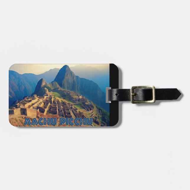Machu Picchu Peru Bagagebricka (Horisontell Framsida)
