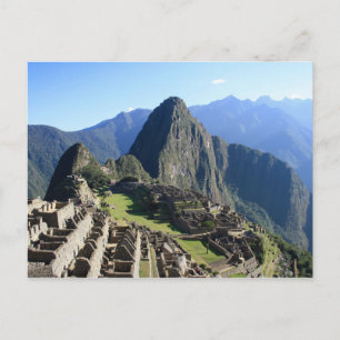 Machu Picchu Peru Bröllopsduschspel Postkort Vykort