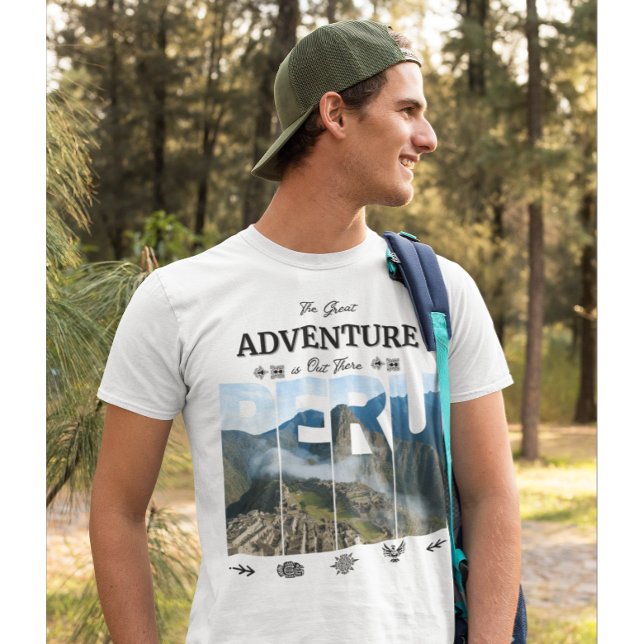 Machu Picchu Peru | Cusco, Inca, Andes, Hiking T Shirt (Skapare uppladdad)