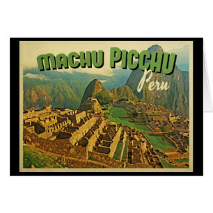 Machu Picchu Peru Hälsningskort