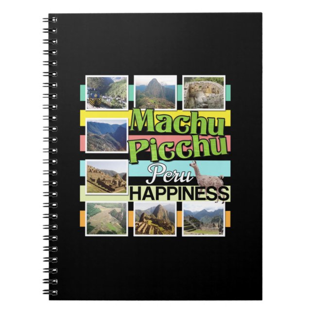 Machu Picchu Peru Happiness Anteckningsbok (Framsidan)