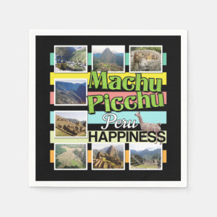 Machu Picchu Peru Happiness Pappersservett