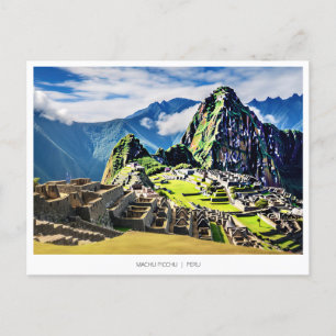 Machu Picchu, Peru Helg Vykort