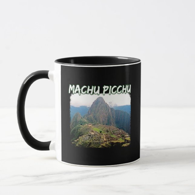 Machu Picchu Peru - Huayna Picchu Mountain Mugg (Vänster)