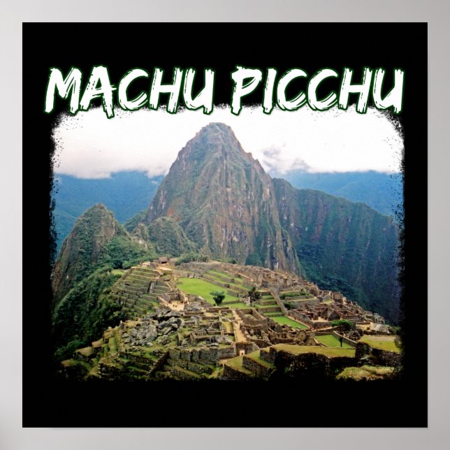 Machu Picchu Peru - Huayna Picchu Mountain Poster (Framsidan)