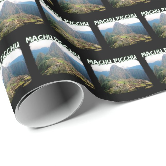 Machu Picchu Peru - Huayna Picchu Mountain Presentpapper (Rullad Hörn)