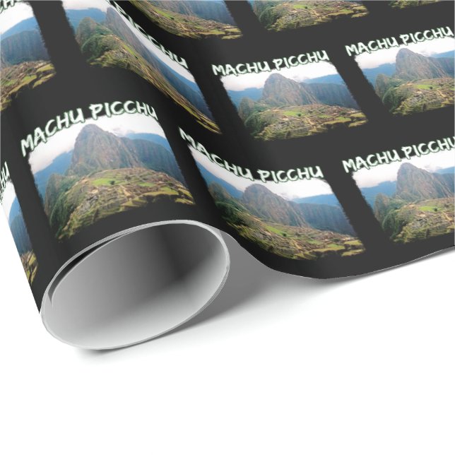 Machu Picchu Peru - Huayna Picchu Mountain Presentpapper (Rullad Hörn)