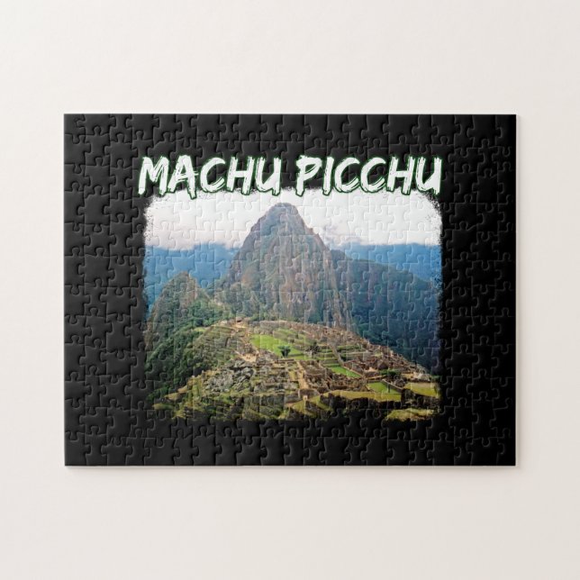Machu Picchu Peru - Huayna Picchu Mountain Pussel (Horisontell)