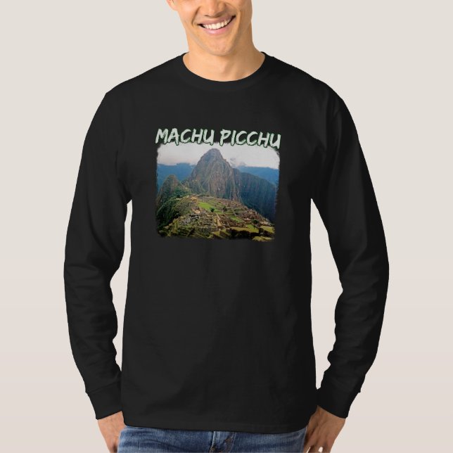 Machu Picchu Peru - Huayna Picchu Mountain T Shirt (Framsida)