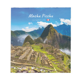Machu Picchu, Peru - Inkaruiner Citadel Anteckningsblock