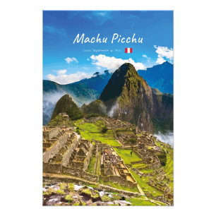 Machu Picchu, Peru - Inkaruiner Citadel Fototryck