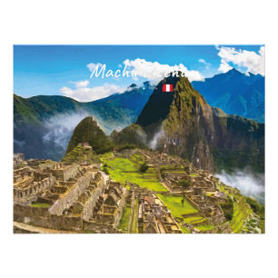 Machu Picchu, Peru - Inkaruiner Citadel Fototryck
