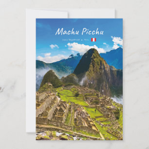 Machu Picchu, Peru - Inkaruiner Citadel Inbjudningar