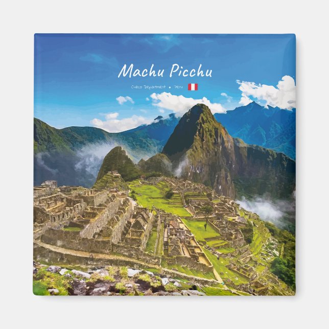 Machu Picchu, Peru - Inkaruiner Citadel Magnet (Framsidan)