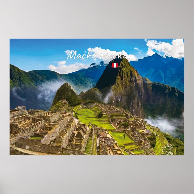 Machu Picchu, Peru - Inkaruiner Citadel Poster (Framsidan)